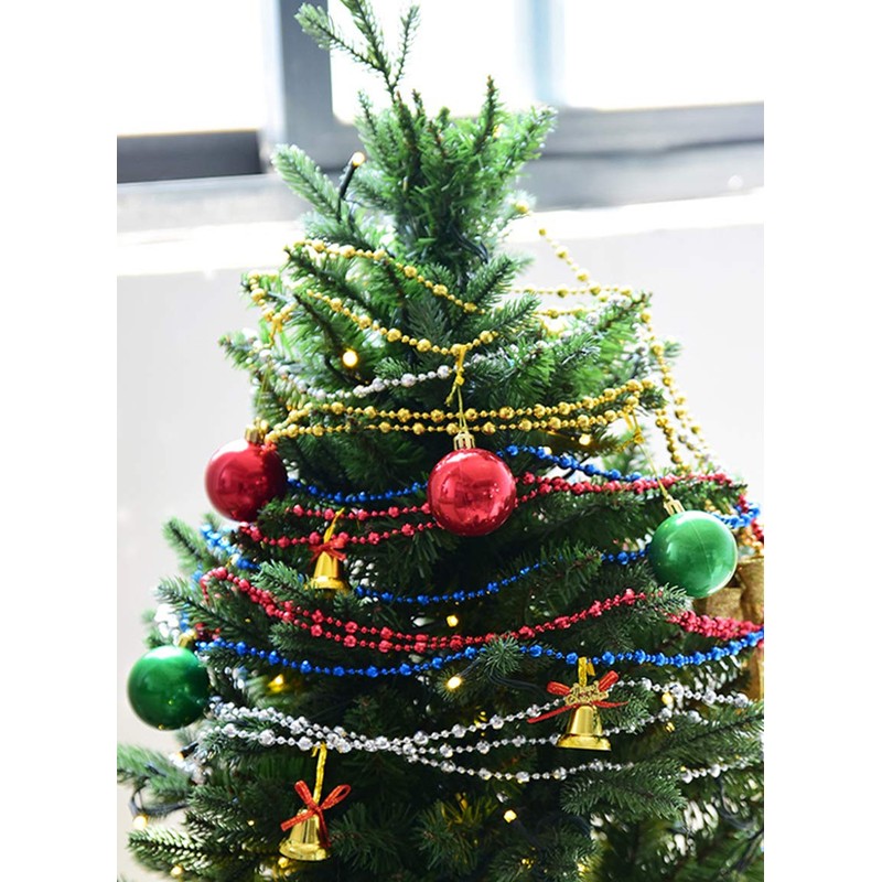 Vpang Round Crystal Pearls Beads String Garland for Christmas, Valentine,