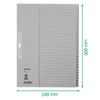 Leitz Paper index, Numbers 1-31/1231 A4 240 x 300 mm