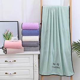 Good Morning Night Coral Fleece Unisex Adult Softer Than Cotton Highly Absorbent No Lint Large Household Wholesale