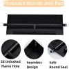 Garvee 22.5"x6" Rectangle Drop-in Fire Pit Pan Burner Kit Natural