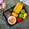 2 Pcs Large Non Slip Serving Tray with Grippy Dots,