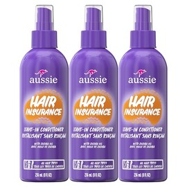 Aussie, Leave In Conditioner, with Jojoba & Sea Kelp , Hair Insurance, 8 fl oz, Triple Pack