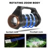 Brightest Flashlight Rechargeable Powerful Tactical Flashlights with XHP99 & COB