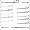 Senmit 12 Pack Stainless Steel Cable Railing Kits Fitting 1/8"