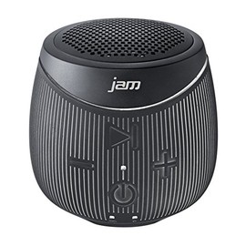 Jam Doubledown Wireless Portable Bluetooth Speaker, Splash Proof, Ultra Portable, Answer Calls, Speakerphone, Rubberized Body, Durable, 30ft Range, Black (Certified Refurbished)