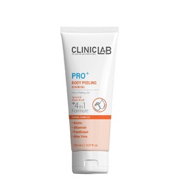 ClinicLab Body Peeling Gel with Biotin and Aloe Vera - Dead Skin Removal Peel & Body Care - Moisturizing Hydrating Foot, Face & Body Scrub (5.07fl oz)