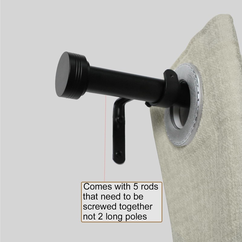 Heavy Duty Curtain Rods for Windows 18 to 88 Inch,