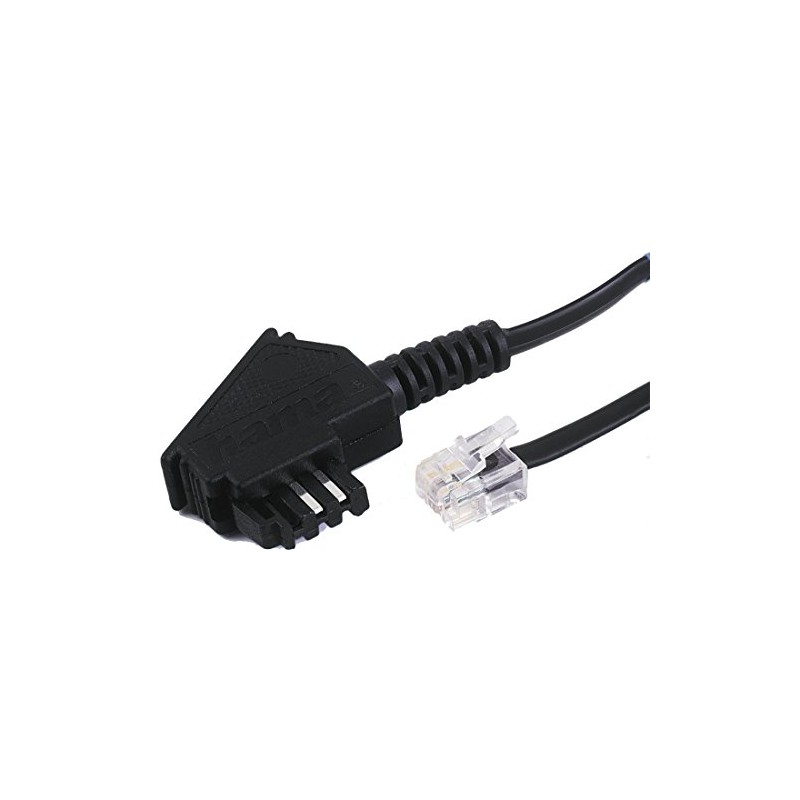 TAE F-Kabel Universal, 15 m, Schwarz