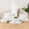 TheTerra Ceramic Dinnerware Sets for 8, 24 Pieces Porcelain Lightweight