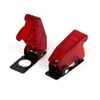 sourcing map Pack of 2 Red Plastic Spring-Loaded Cover Protective