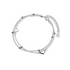 Unbranded 925 Silver Tone Double Layers Heart Ball Beads Link