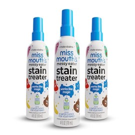 Miss Mouth's Messy Eater Stain Treater Spray - 4oz 3 Pack Stain Remover - Newborn & Baby Essentials - No Dry Cleaning Food, Grease, Coffee Off Laundry