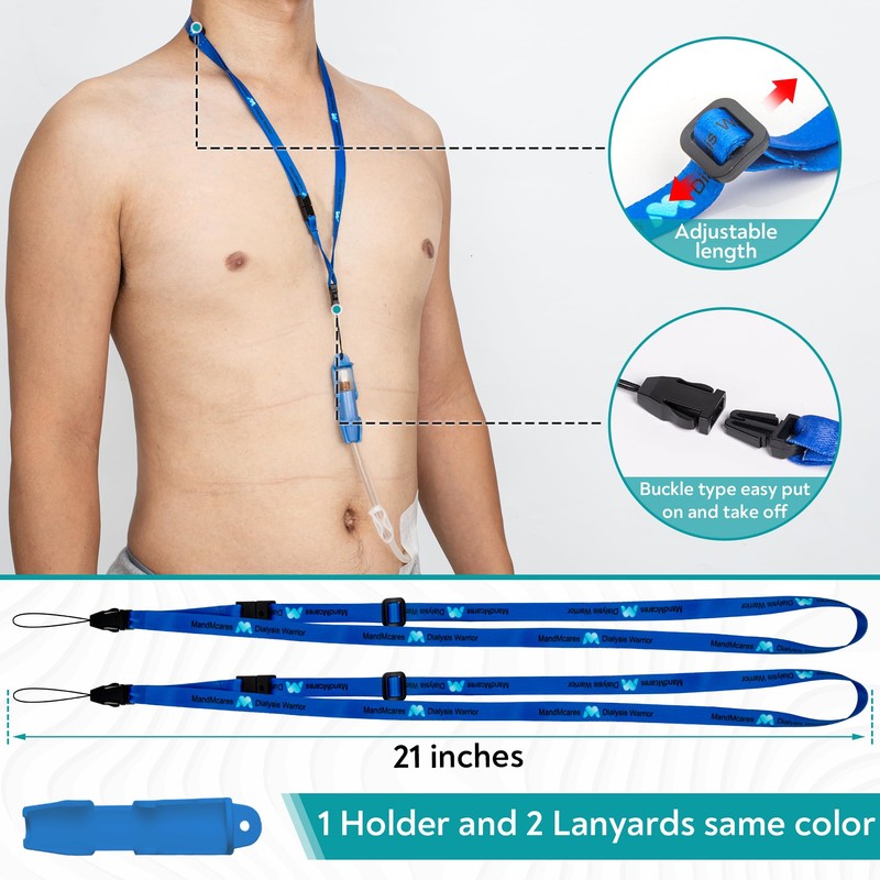 Smaller Peritoneal Dialysis Catheter Transfer Set Holder. PD Secure Shower