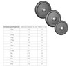 Power Extreme Rubber Weight Plates, 31 mm (0.5kg-20kg)