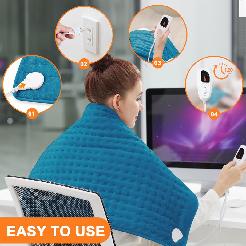 Heating Pads,Electric Heating Pads for Back,Shoulder,Hot Pad for Neck and