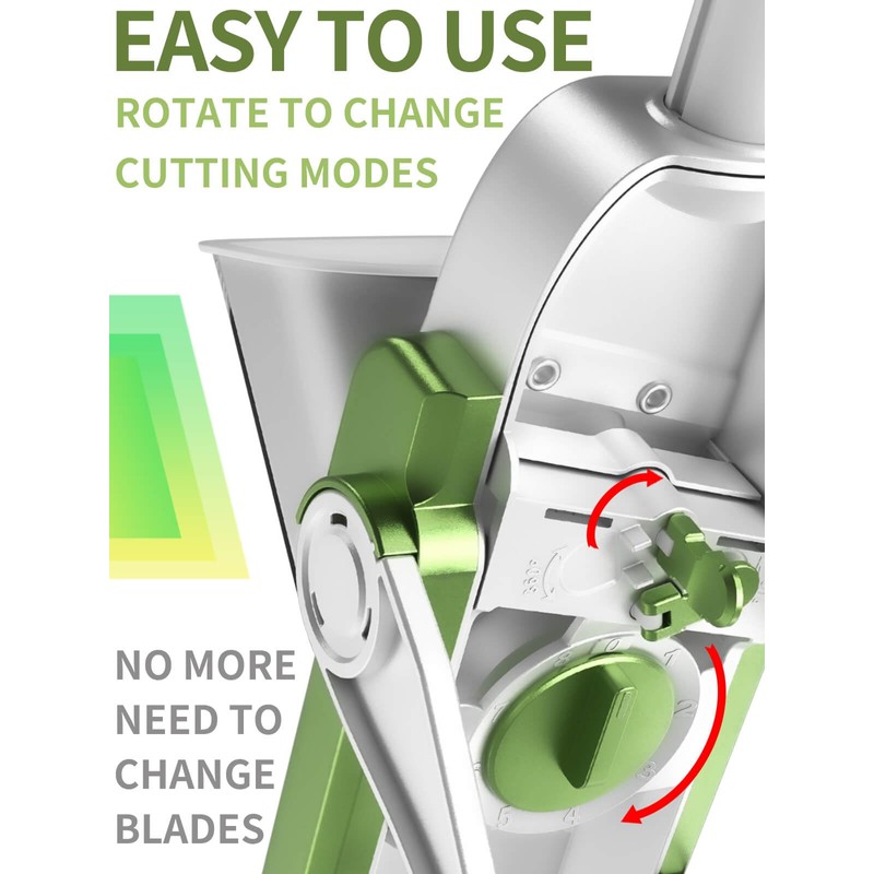 ONCE FOR ALL Safe Mandoline Slicer, Multi Vegetable Chopper, Potato
