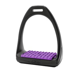 "COMPOSITI" REFLEX STIRRUPS HORSE EQUESTRIAN RIDING TACK [PURPLE] [ONE SIZE]