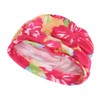Baoxinjp Swim Cap, Quick Drying, Waterproof, Breathable, Pleat, Floral Pattern,