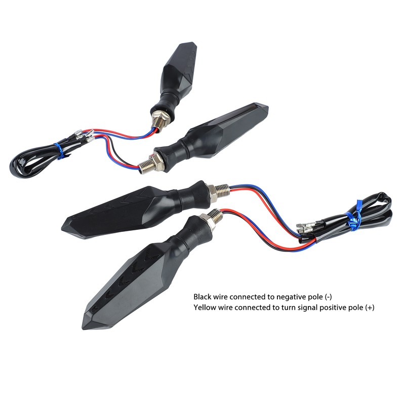 4Pcs Motorcycle Turn Signal Light 12LED 12V Universal Sequential Indicator