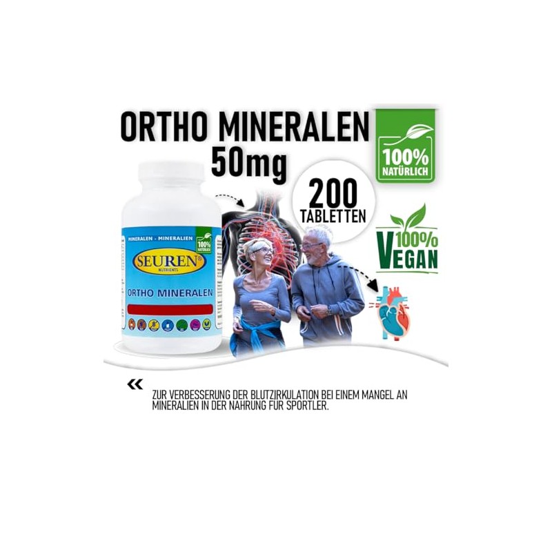 Seuren Nutrients | Ortho Minerals 200 Tablets Gluten Free |