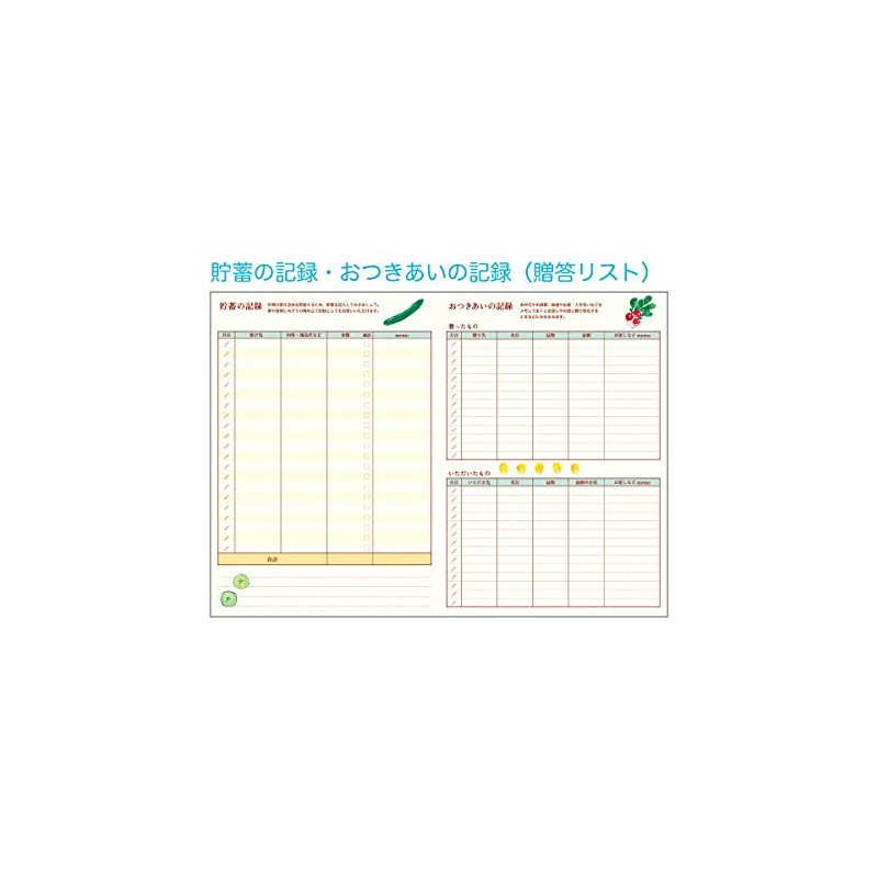 Oriental Berry HK-7888 Household Account Book, A5 Vegenery by Inouye,