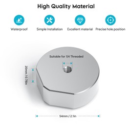 EDUP HOME Starlink Mini Mount Adapter - Aluminum Alloy Tripod Mount Adapter for Starlink Mini 1/4''-20 Thread Enables Tripod, Fixing Clamp or Other Bracket Fixing