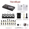 QuadPro 3 in 1 Magnetic Chess Checkers Backgammon Board Game