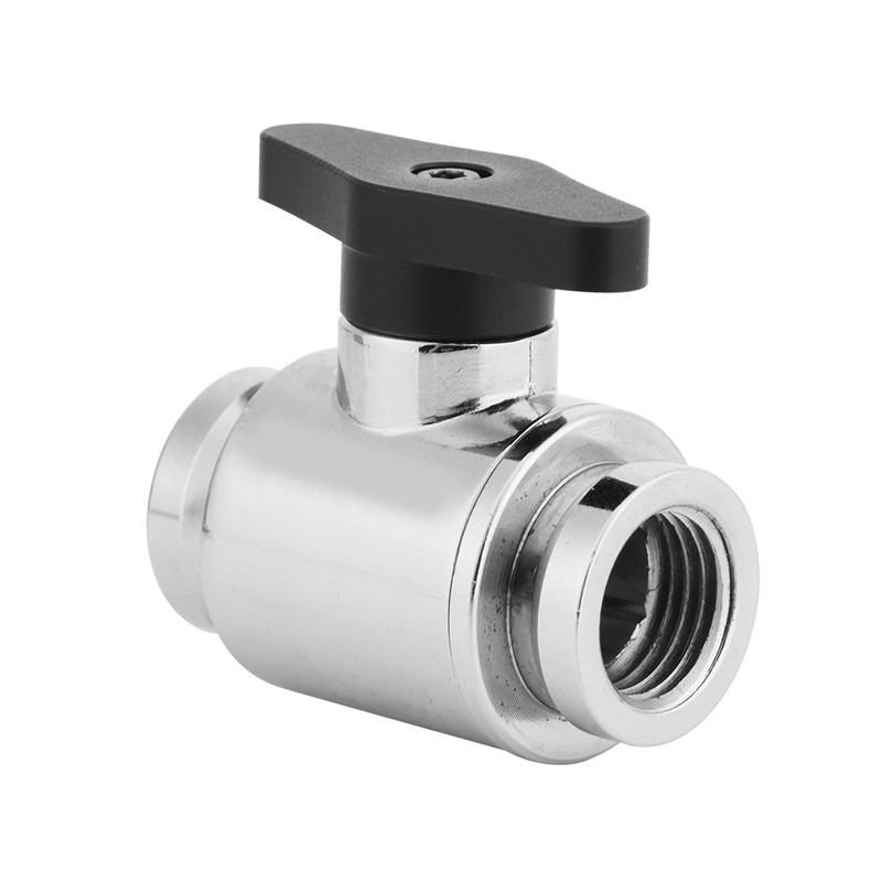 G1/4" Internal Thread Silver Water Ball Valve for Computer Water