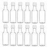 Nakpunar 12 pcs 50 ml Clear Plastic Liquor Bottles with