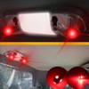 GLOFE 3Pcs Red Interior Map Dome Light LED Bulbs Compatible