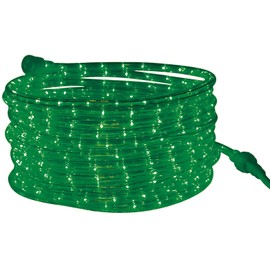 Tupkee LED Rope Light Green - 24 Feet (7.3 m), for Indoor and Outdoor use - 10MM Diameter - 144 LED Long Life Bulbs Rope Tube Lights - Pack of 2