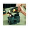 PARENCE. - Cutlery Drainer with Three Compartments and Separate Water