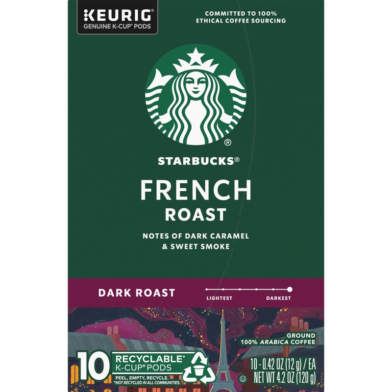 Starbucks, French Roast K cup 10 Count