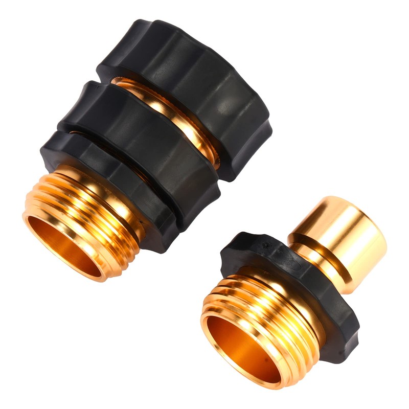 Sanpaint 3/4 Inch Garden Hose Quick Connector, Male and Female