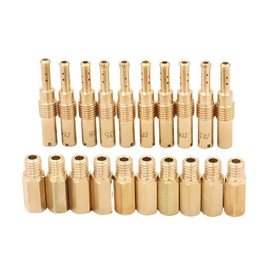 JNNJ 20 Piece Carburettor Main Nozzle Kit, Main Nozzle and Slow Pilot Nozzles, Carburettor Main Nozzle Slow Pilot Jet Kit Set, Nozzle Set for Carburettor Systems Car