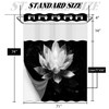 DLTAY Black and Grey Hookless Shower Curtain with Snap in