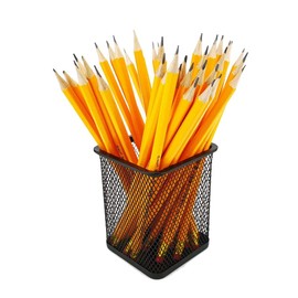 5 Pieces Office Storage Pen Holder, Pen Pencil Cup, Mesh Pencil Pot, Mesh Desk Office Organizer, Square Pen Holder, Used to Store Pencils, Pens, Eyebrow Pencils and Small Objects