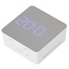 LED Mirror Clock Square Automatic Battery Powered Temperature Smart Clock