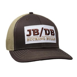 Rodeo Time Dale Brisby JB Mauney JB/DB Bucking Bulls Adjustable Snapback Hat (US, Alpha, One Size, Brown/Khaki), Brown/Khaki, One Size