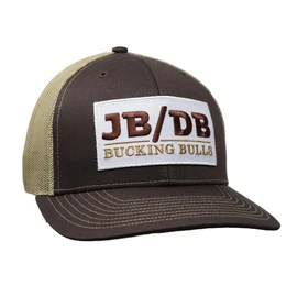 Rodeo Time Dale Brisby JB Mauney JB/DB Bucking Bulls Adjustable Snapback Hat (US, Alpha, One Size, Brown/Khaki), Brown/Khaki, One Size