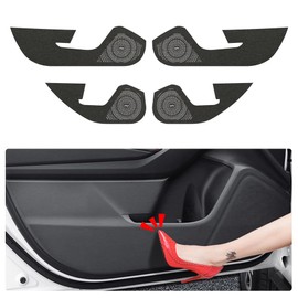 LUNQIN Car Door Anti Kick Pad for Subaru WRX 2022 2023 2024 2025，Door Protector Mat ，Anti Dirty Anti Collision Stickers Inner Door Anti Kick Decorative Protection Accessories （Set of 4 Black）