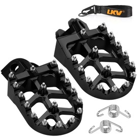 LKV Motorcycle Footpegs Dirt Bike Rest Pedal Foot Pegs Compatible with 65-1290 SX SXF EXC EXCF XC XCF XCW XCFW 65 85 125 150 200 250 300 350 380 400 450 500 525 530 540