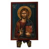Wooden Greek Christian Orthodox Wooden Icon of Jesus Christ / A2_2