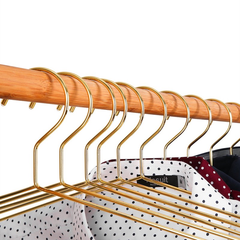17.7" Strong Metal Wire Clothes Hangers, Coat Hanger, Standard Suit
