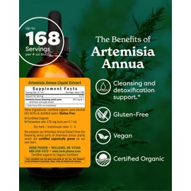 Herb Pharm Certified Organic Artemisia Annua (Sweet Annie) Liquid Extract - 4 Ounce