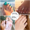 Silvora Adjustable Silver Toe Ring for Mother Lovely Leaf Tail