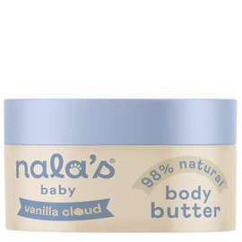 Nala's Baby Body Butter Vanilla Cloud | Allergen-Free Sweet Vanilla Fragrance | 98% Natural | Dermatologically-Tested and Paediatrician-Approved | Vegan | 200ml