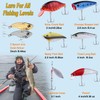 PLUSINNO Fishing Lures Baits Tackle Including Crankbaits, Spinnerbaits, Plastic Worms,