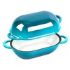 Davnjcka Enamelled Cast Iron Bread Loaf Pot, Non Stick Dutch