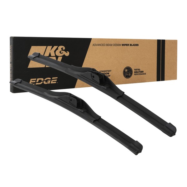 K&N EDGE Wiper Blades: All Weather Performance, Superior Windshield Contact,